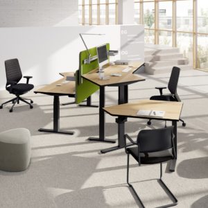 Table réglable en hauteur électrique "Fouraction" forme spéciale – Image 7