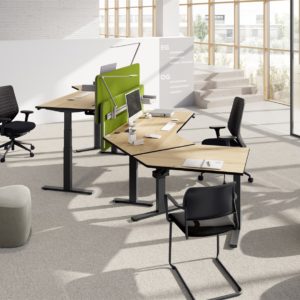Table réglable en hauteur électrique "Fouraction" forme spéciale – Image 6