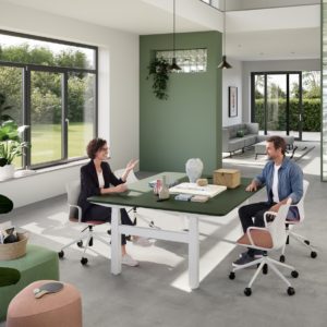 Table réglable en hauteur électrique "Fouraction" forme spéciale – Image 9